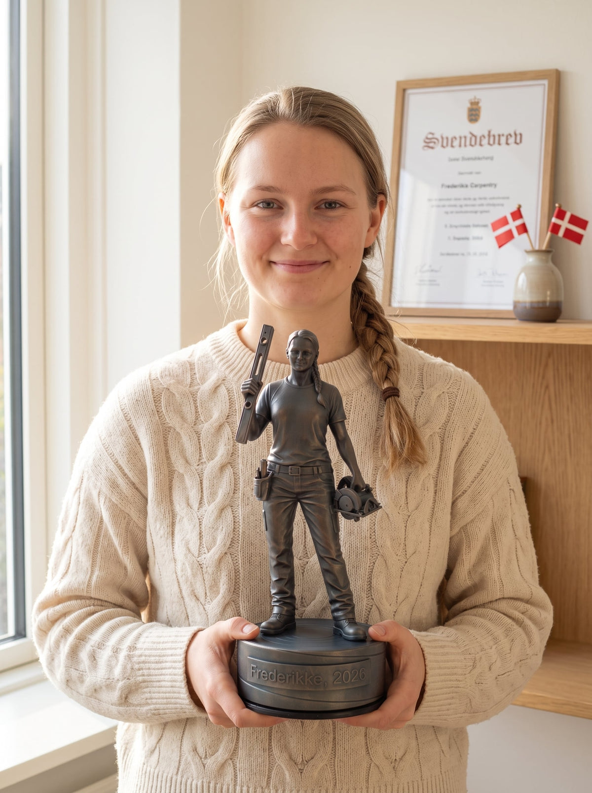 Bygningssnedkerfigur hun #da:gender_hun,en:gender_female,sv:gender_kvinna