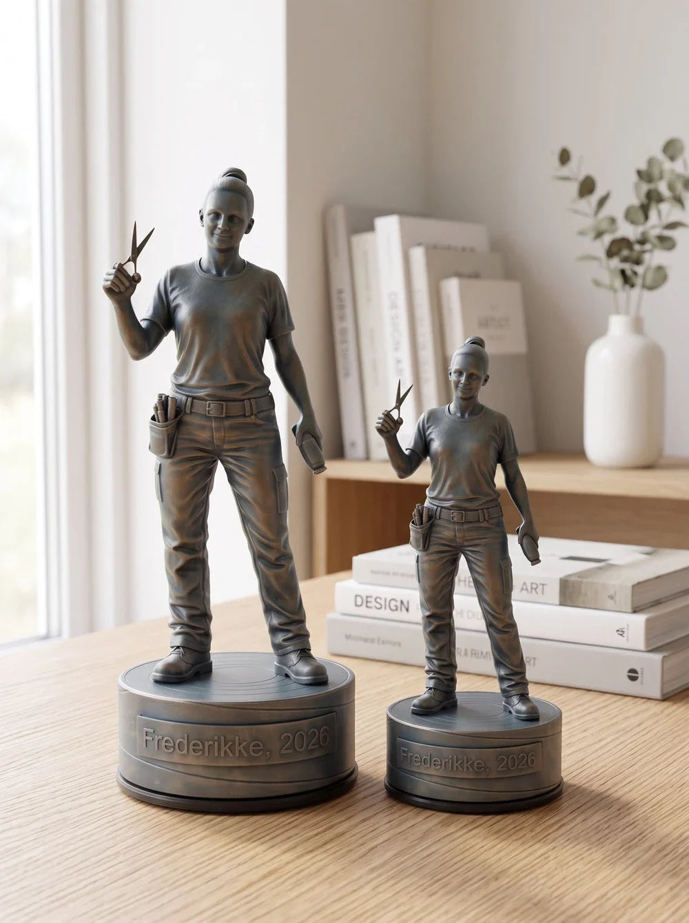 Frisørfigur hun – duo, stue