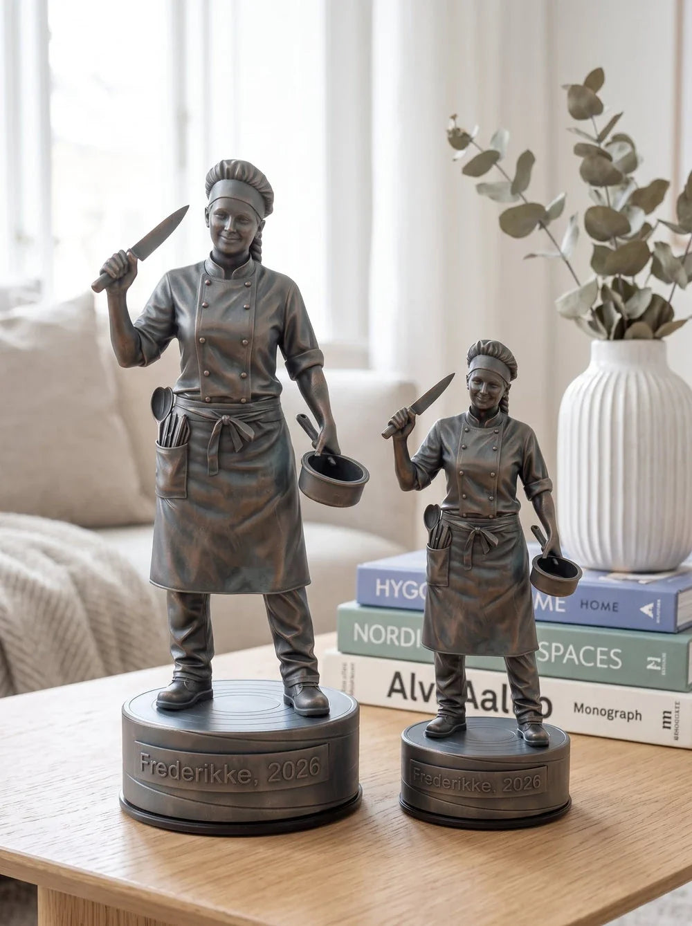 Kokfigur hun – duo, stue