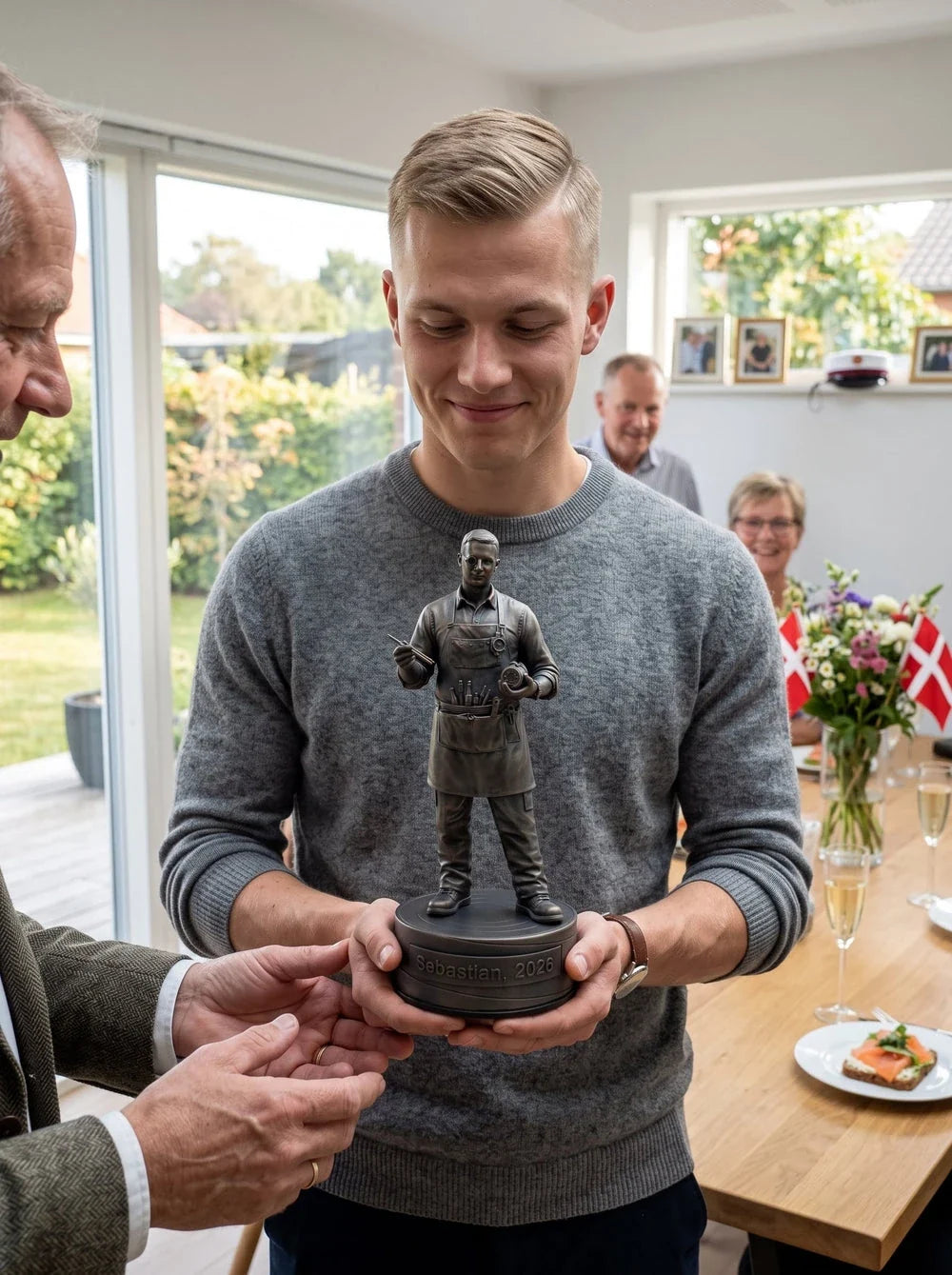Urmagerfigur han – overrækkelse