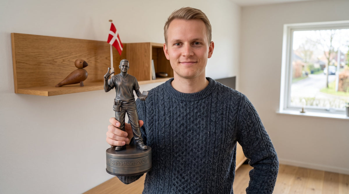 Svendegave til kosmetiker — fagfigur fra Udlært