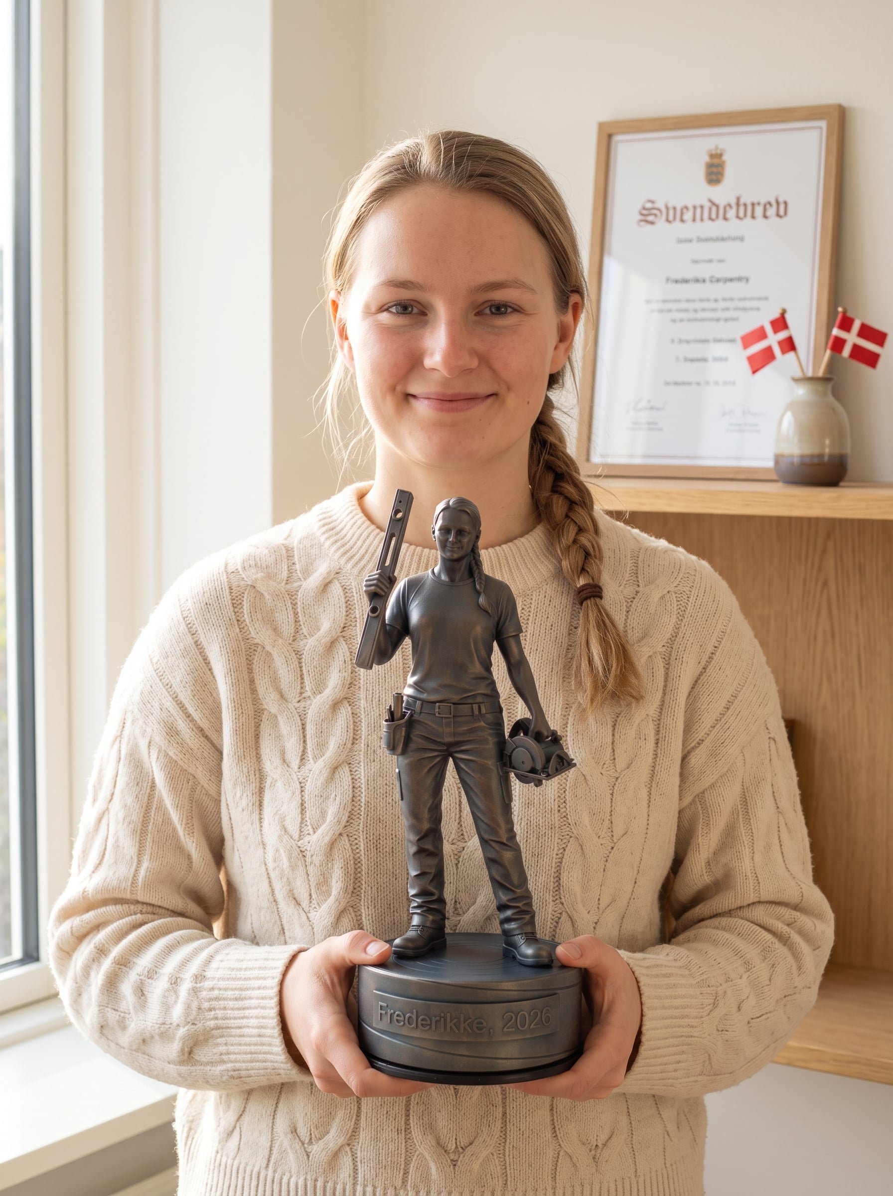 Bygningssnedkerfigur hun #da:gender_hun,en:gender_female,sv:gender_kvinna