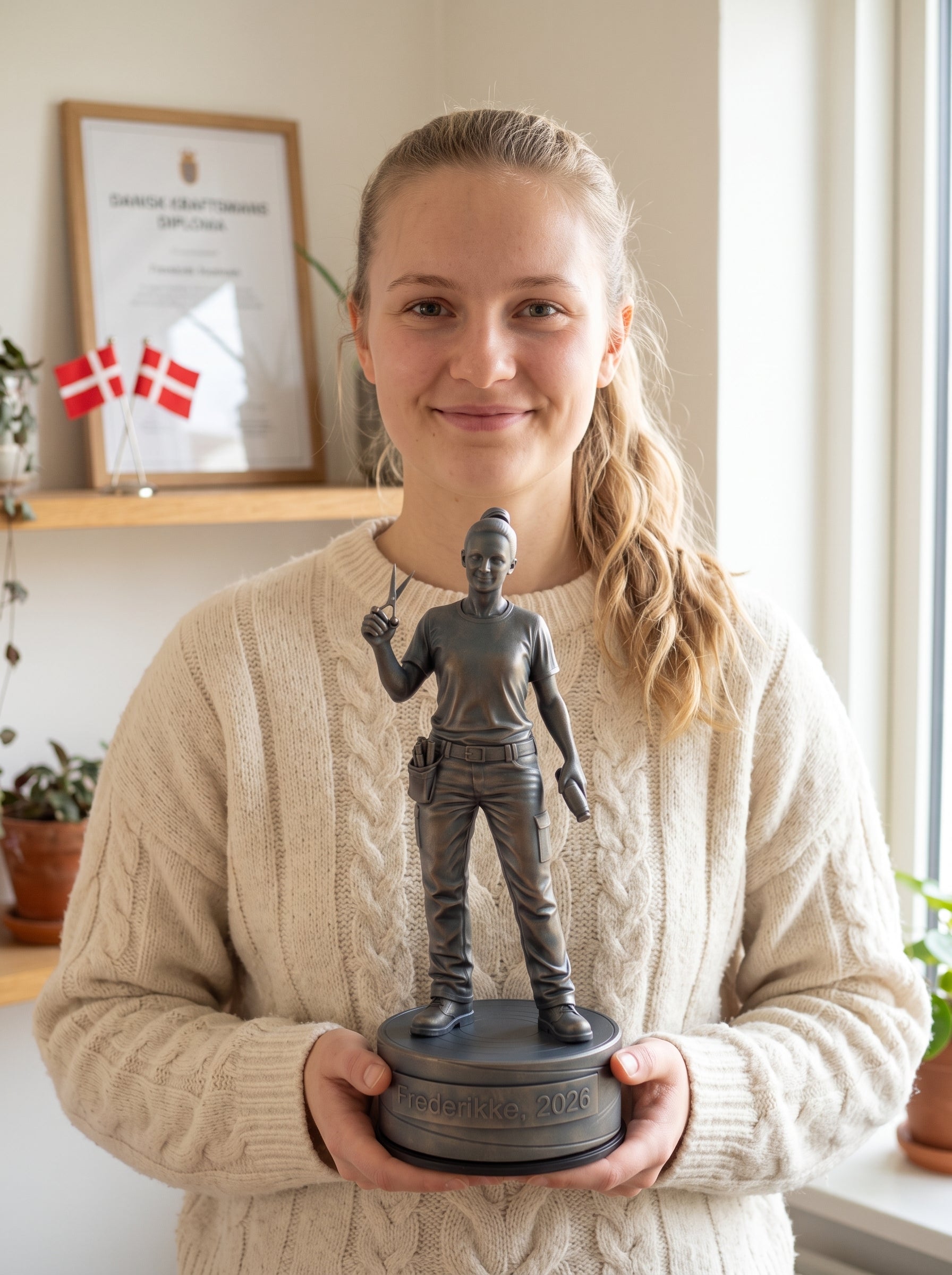 Frisørfigur hun #da:gender_hun,en:gender_female,sv:gender_kvinna