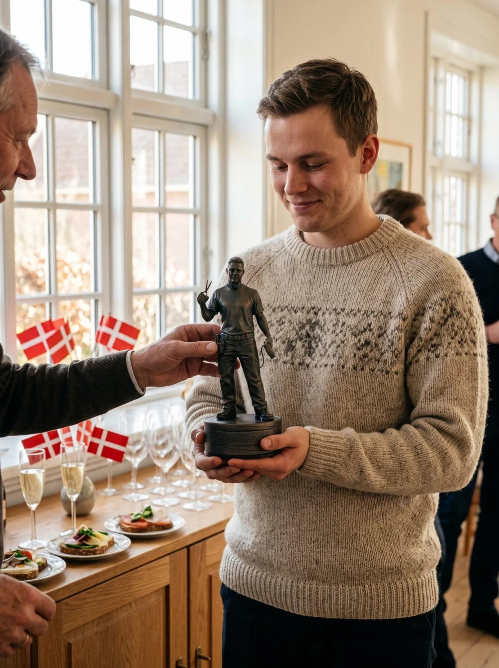 Frisørfigur han 