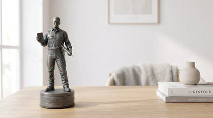 Glarmesterfigur han 