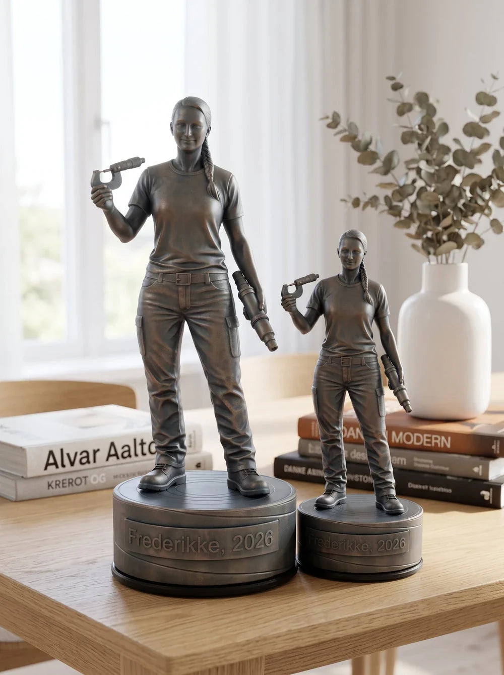 Industriteknikerfigur hun – duo, stue