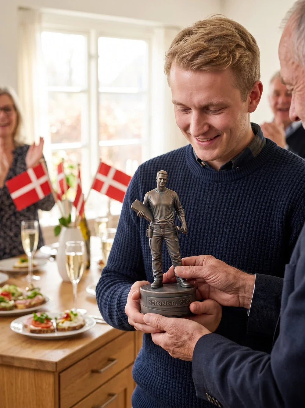 Isolatørfigur han – overrækkelse