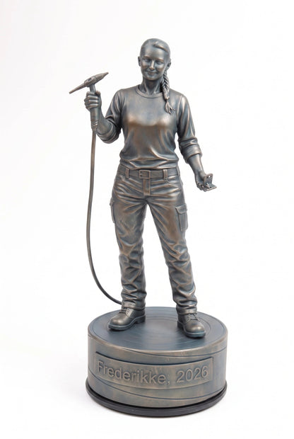 Kleinsmedfigur hun 