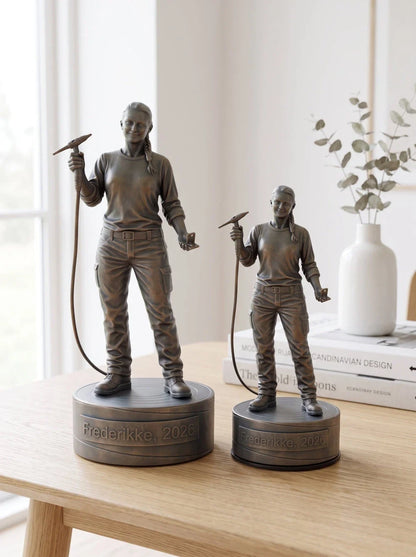 Kleinsmedfigur hun 