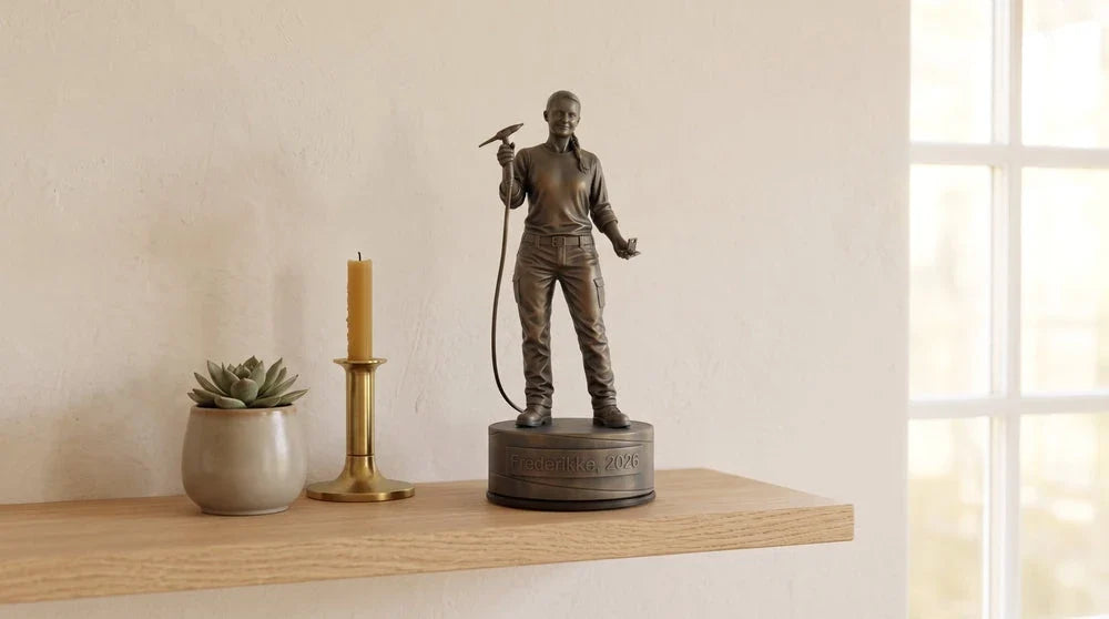 Kleinsmedfigur hun 