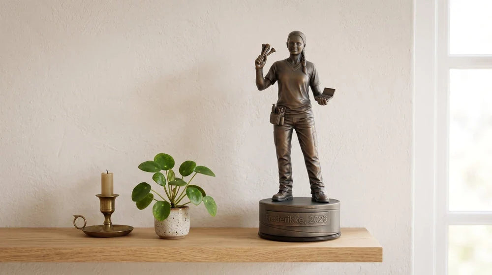 Kosmetikerfigur hun – scene, hylde