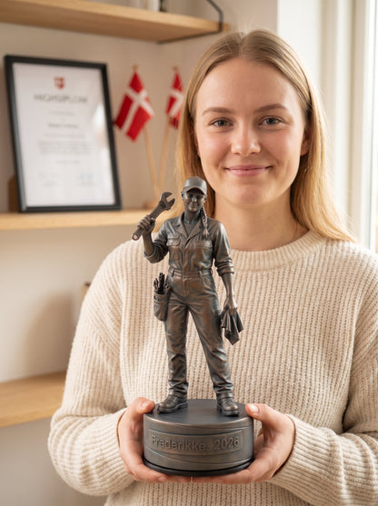 Lastbilsmekanikerfigur hun 
