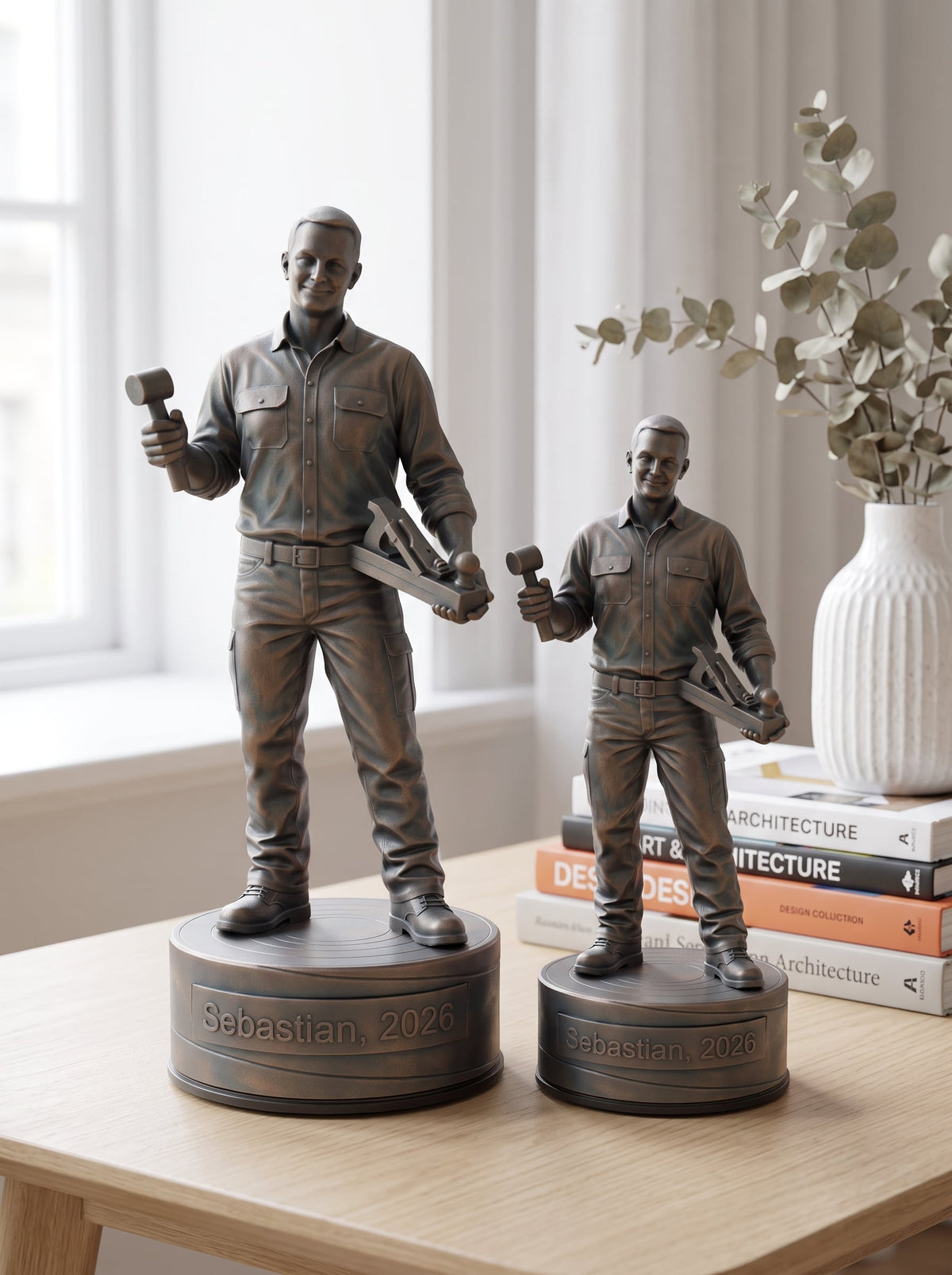 Møbelsnedkerfigur han 