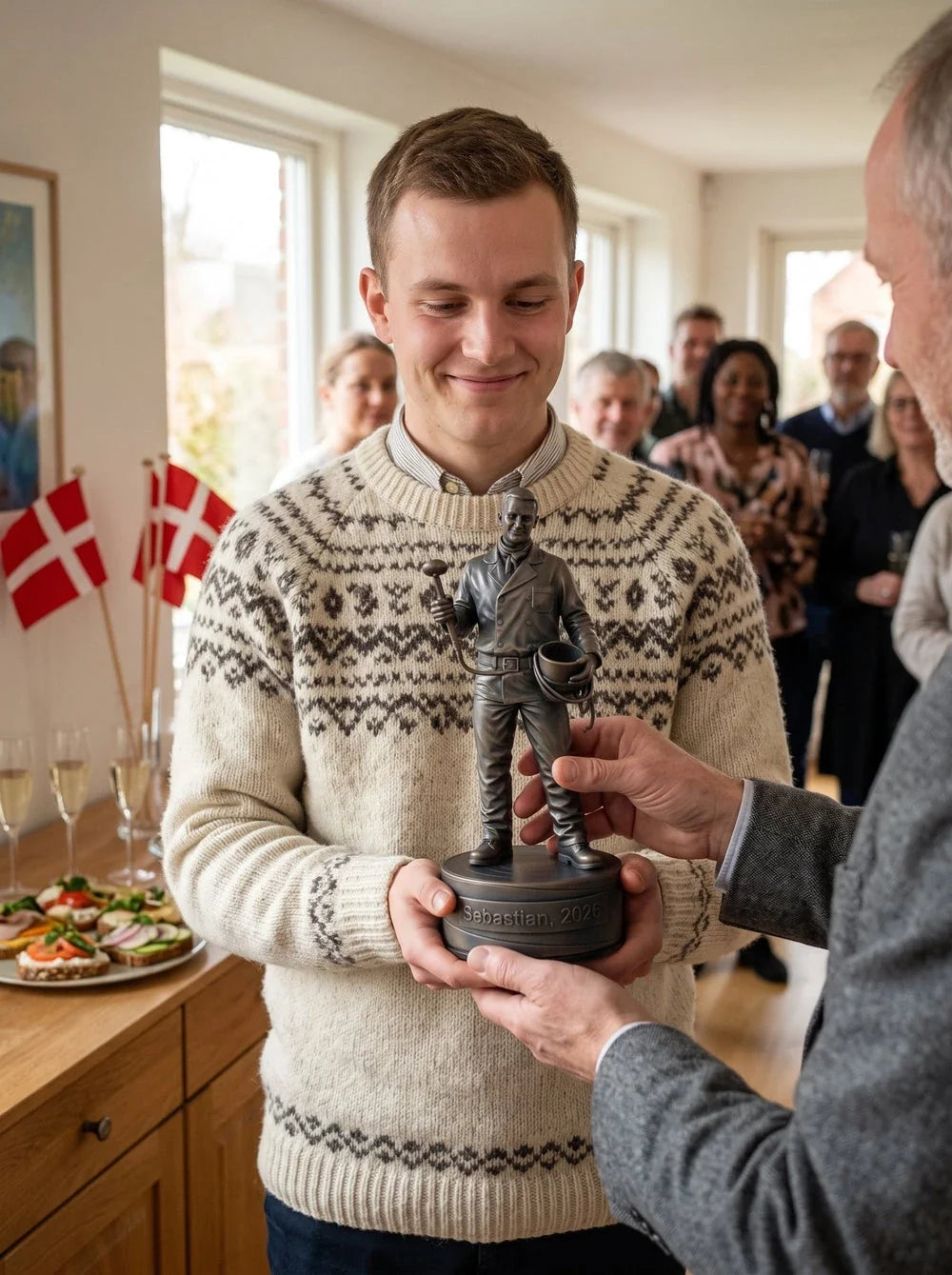 Skorstensfejerfigur han – overrækkelse