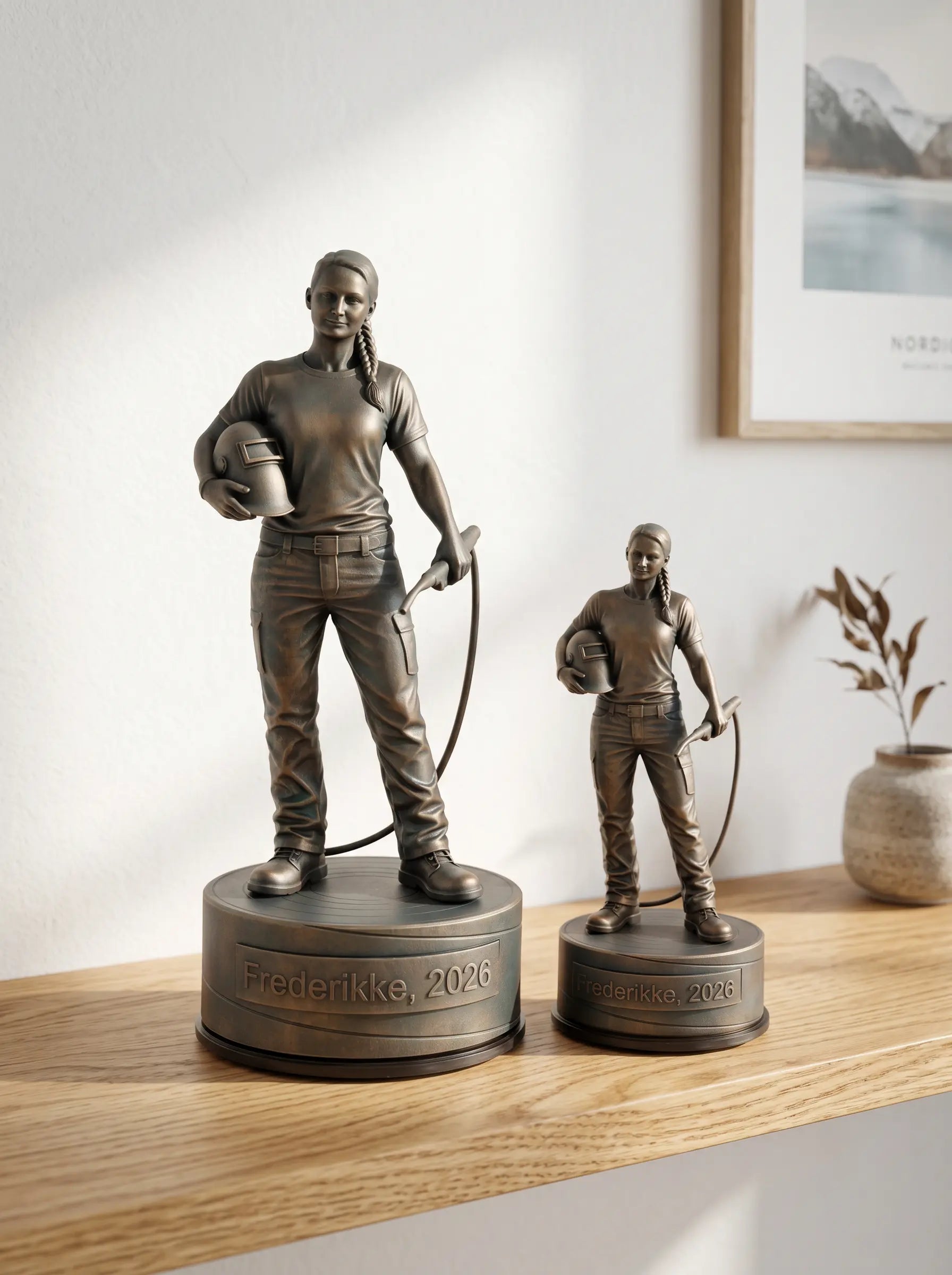 Svendegave til smed – kvindelig figur – Udlært