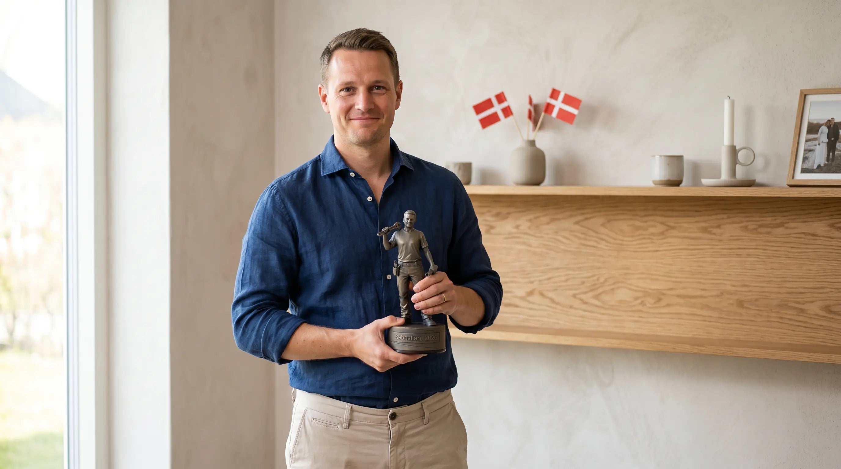 Svendegave til VVS-installationstekniker – mandlig figur – Udlært 